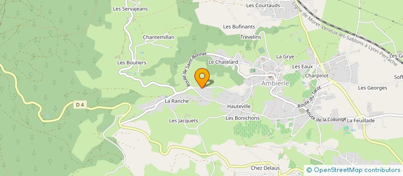 localisation de l'entreprise SARL VGELEC  AMBIERLE