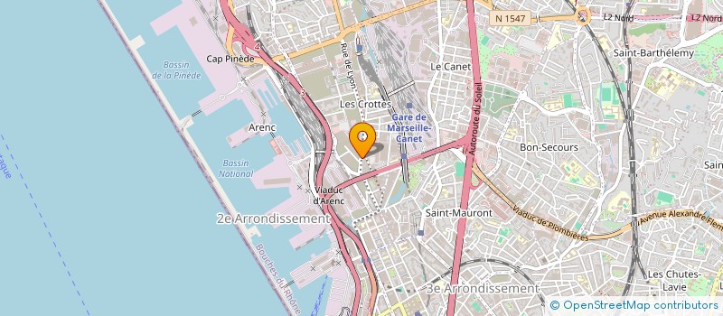 localisation de l'entreprise SARL VIAM à MARSEILLE