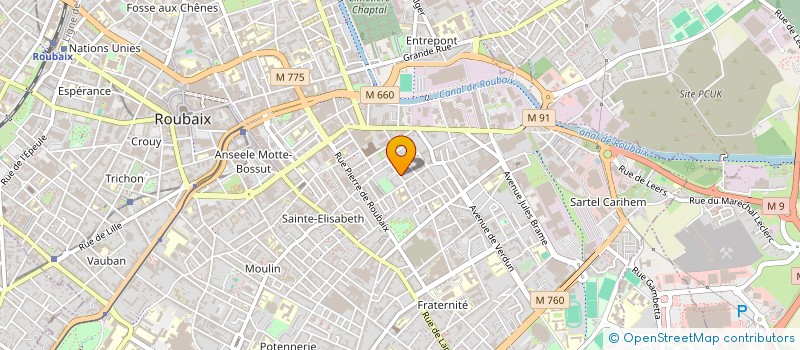 localisation de l'entreprise SARL VIANDES HALALES à ROUBAIX