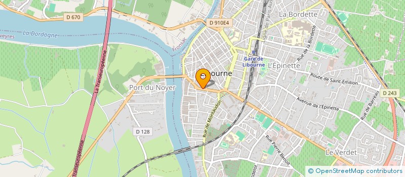 localisation de l'entreprise SARL VIAUD ET FILS  LIBOURNE