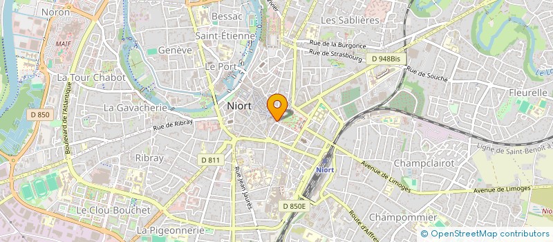 localisation de l'entreprise SARL VICHY SAINT MARTIN à NIORT