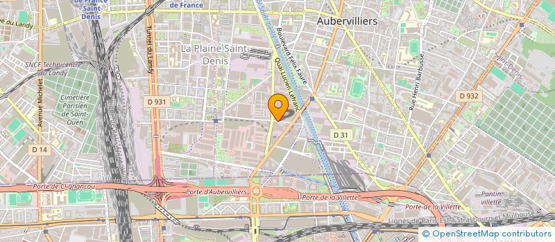 localisation de l'entreprise SARL VICTOR GAZZOLA ET FILS à AUBERVILLIERS