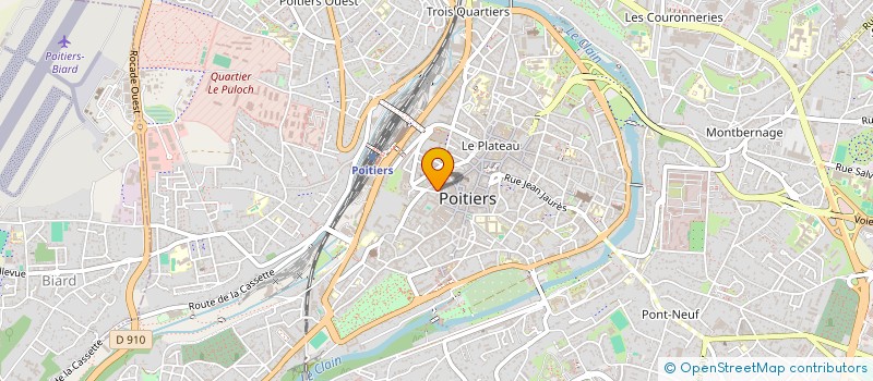 localisation de l'entreprise SARL VICTOR HUGO à POITIERS