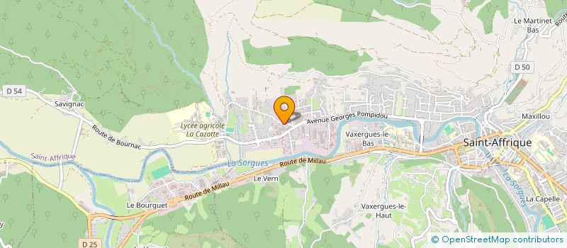 localisation de l'entreprise SARL VIDAL à SAINT-AFFRIQUE