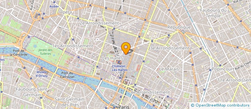localisation de l'entreprise SARL VIDAL à PARIS