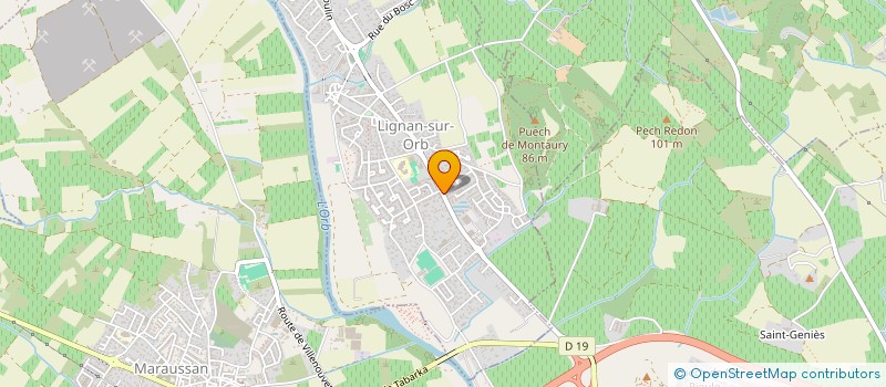 localisation de l'entreprise SARL VIDAL/ANDRE  LIGNAN-SUR-ORB