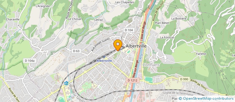 localisation de l'entreprise SARL VIDEO BOX à ALBERTVILLE