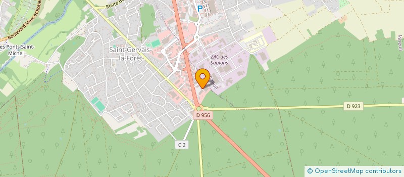 localisation de l'entreprise SARL VIDOK  SAINT-GERVAIS-LA-FORET