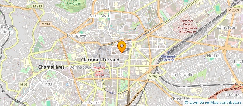 localisation de l'entreprise SARL VIEILLARD à CLERMONT FERRAND
