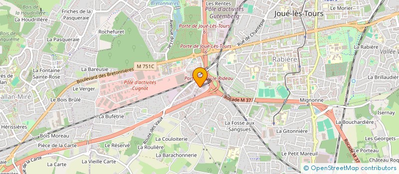 localisation de l'entreprise SARL VIENNE  JOUE-LES-TOURS