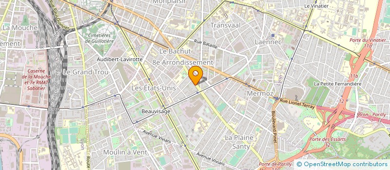localisation de l'entreprise SARL VIENNOISERIE AVE PAUL SANTY à LYON
