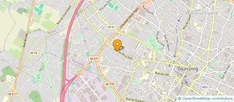 localisation de l'entreprise SARL VIENNOISERIE BRUN PAIN  TOURCOING