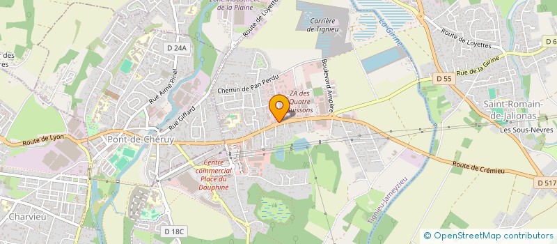 localisation de l'entreprise SARL VIEUX -VAUTRIN  TIGNIEU-JAMEYZIEU