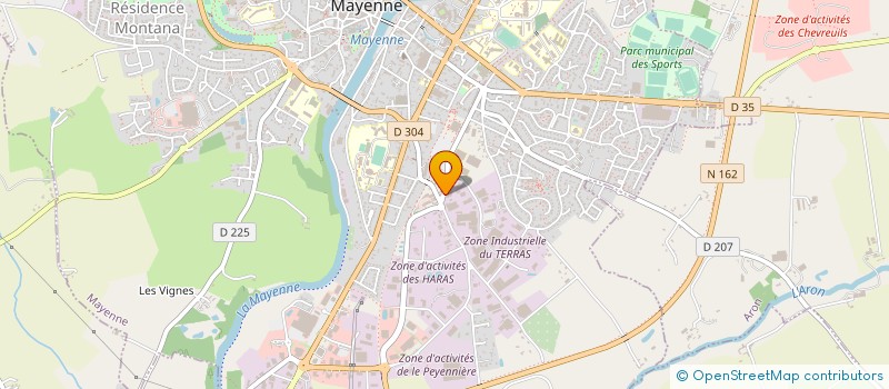 localisation de l'entreprise SARL VIGNAIS'LECTRO  MAYENNE