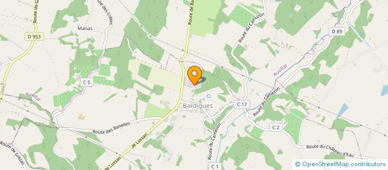 localisation de l'entreprise SARL VIGNALAS  AUVILLAR