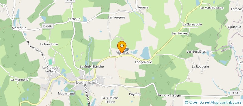 localisation de l'entreprise SARL VIGNERAS  DOURNAZAC