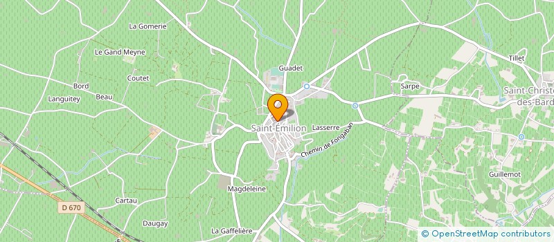 localisation de l'entreprise SARL VIGNOBLES ET CHATEAUX à SAINT-EMILION