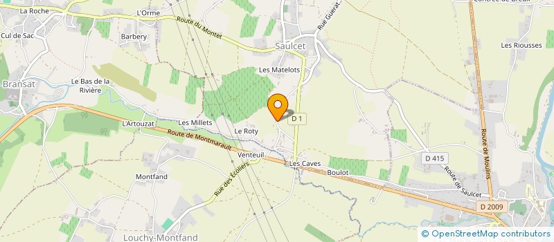 localisation de l'entreprise SARL VIGNOBLES RAY  SAULCET