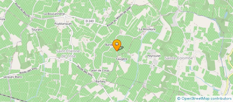 localisation de l'entreprise SARL VIGNOBLES SILVIO DENZ  SAINT-ETIENNE-DE-LISSE