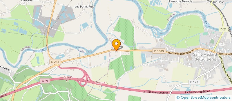 localisation de l'entreprise SARL VIGNOBLES THOMAS  SAINT-MEDARD-DE-GUIZIERES