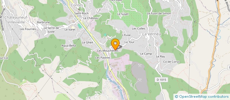 localisation de l'entreprise SARL VILLA CYRIEL  CONTES