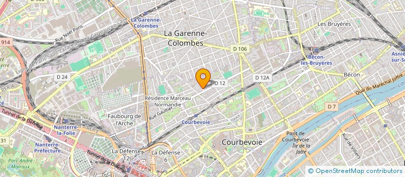 localisation de l'entreprise SARL VILLA MALEVART à COURBEVOIE