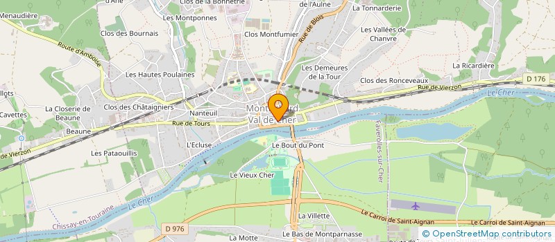 localisation de l'entreprise SARL VILLA MARGUERITE  MONTRICHARD-VAL-DE-CHER