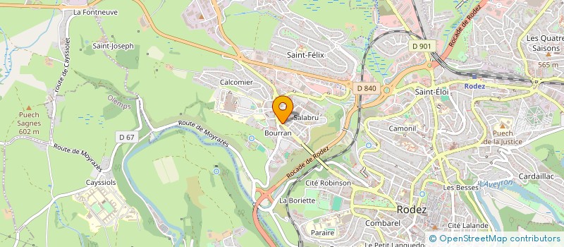 localisation de l'entreprise SARL VILLA PALLADIO à RODEZ