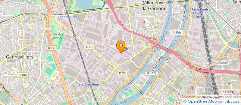 localisation de l'entreprise SARL VILLENEUVE  PARIS