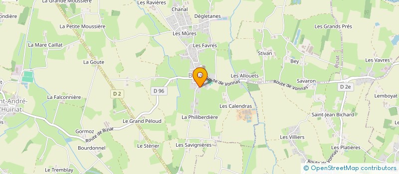 localisation de l'entreprise SARL VILLIER à BIZIAT