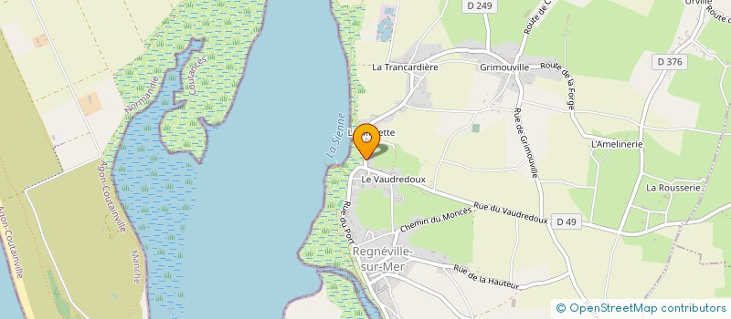 localisation de l'entreprise SARL VIMOND  REGNEVILLE-SUR-MER