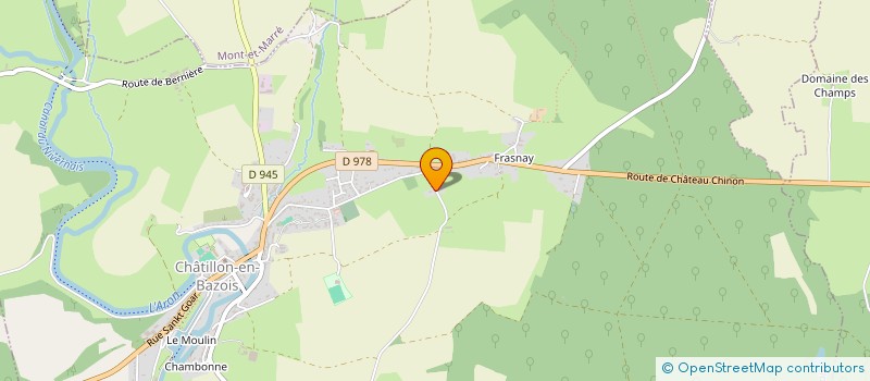 localisation de l'entreprise SARL VIN FRANCOIS à CHATILLON-EN-BAZOIS