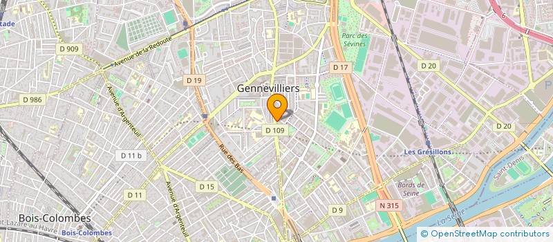 localisation de l'entreprise SARL VINBELLE-L'AUBERGE DE LA ROSERAIE à GENNEVILLIERS