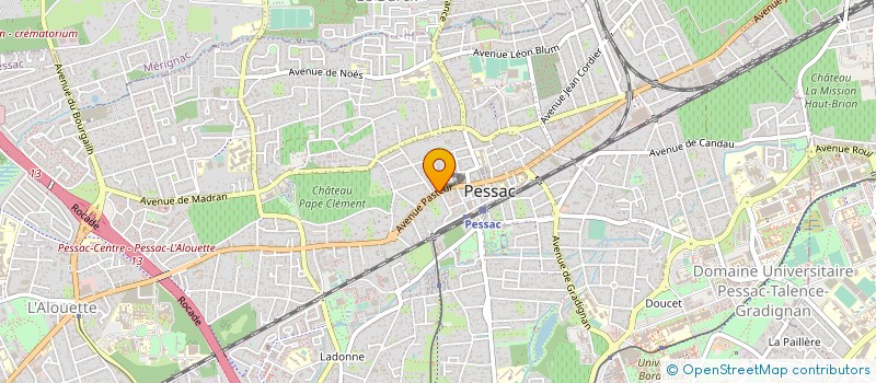 localisation de l'entreprise SARL VINCENS DE TAPOL, LEBLOND ET JOUANDET, NOTAIRES ASSOCIES à PESSAC