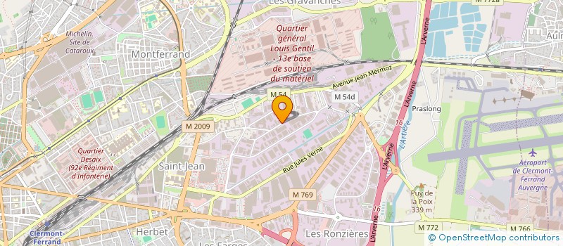 localisation de l'entreprise SARL VINCENT à CLERMONT-FERRAND