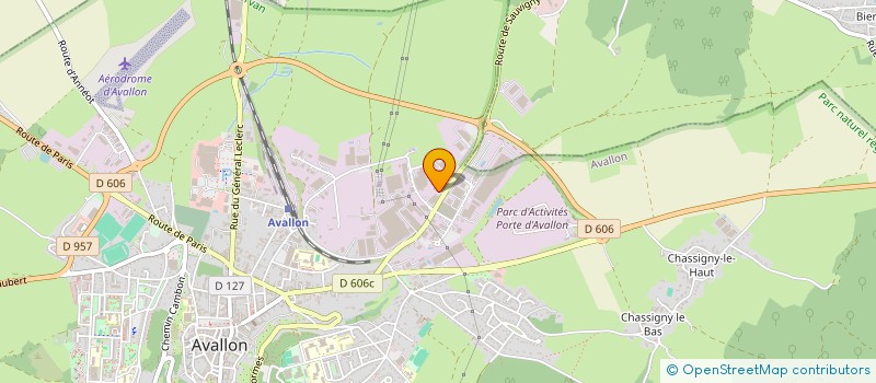 localisation de l'entreprise SARL VINCENT FRERES à AVALLON