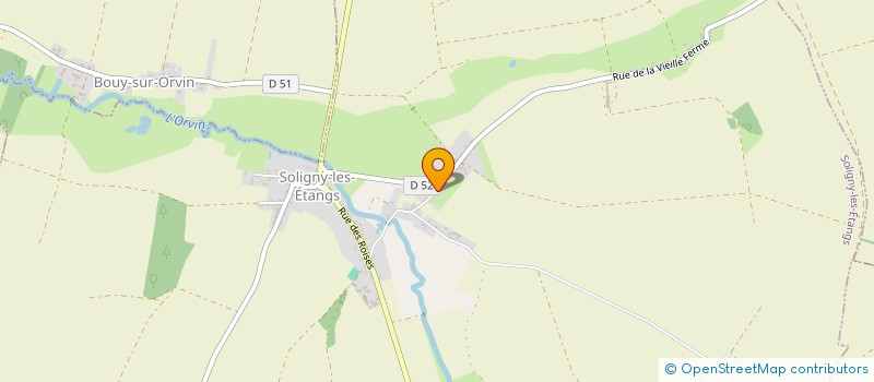 localisation de l'entreprise SARL VINCENT JEANMENNE  SOLIGNY-LES-ETANGS