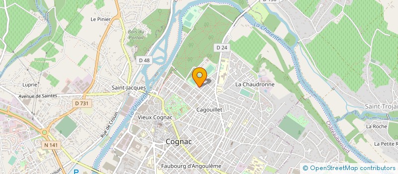 localisation de l'entreprise SARL VINCENT LOCMANE à COGNAC