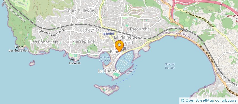 localisation de l'entreprise SARL VINCENT RANERI à BANDOL