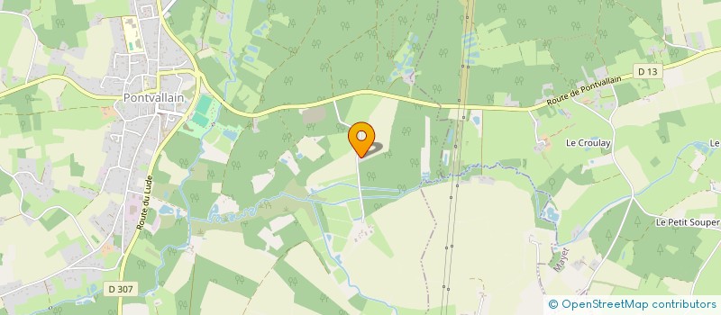 localisation de l'entreprise SARL VINCENT VISDELOUP  PONTVALLAIN