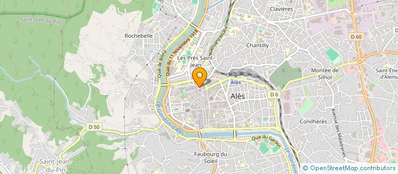 localisation de l'entreprise SARL VINCENTE  ALES