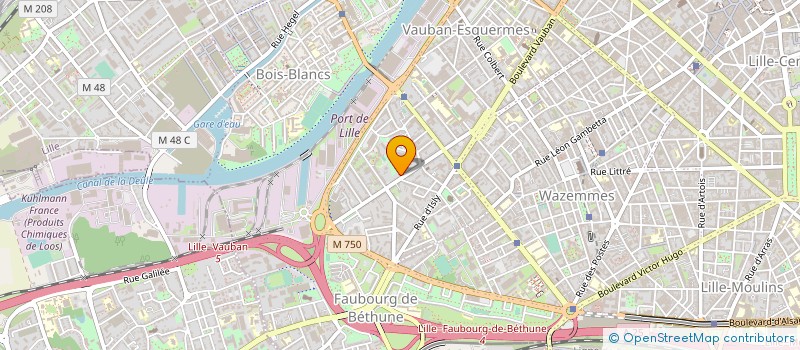 localisation de l'entreprise SARL VINCI à LILLE