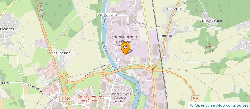 localisation de l'entreprise SARL VINCKIER à AUXERRE