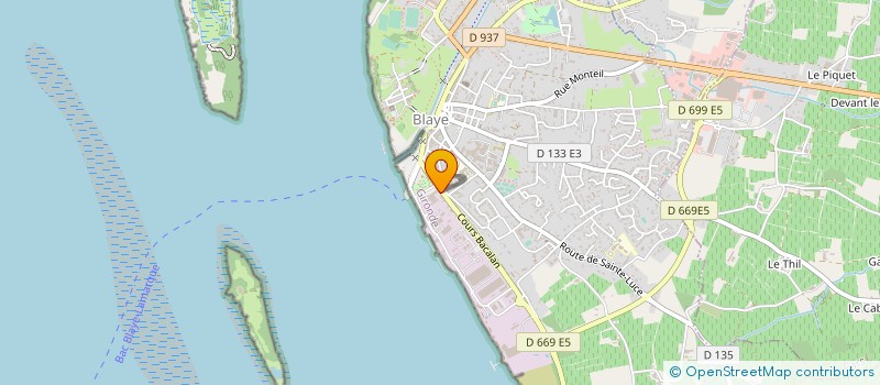 localisation de l'entreprise SARL VINI SERVICES à BLAYE