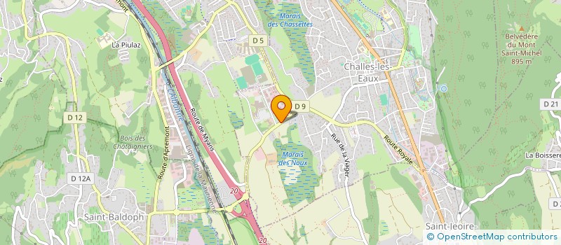 localisation de l'entreprise SARL VINOLIA  CHALLES-LES-EAUX