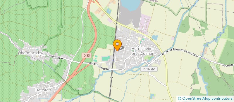localisation de l'entreprise SARL VINS D'ALSACE JACKY BAUER  HERRLISHEIM-PRES-COLMAR