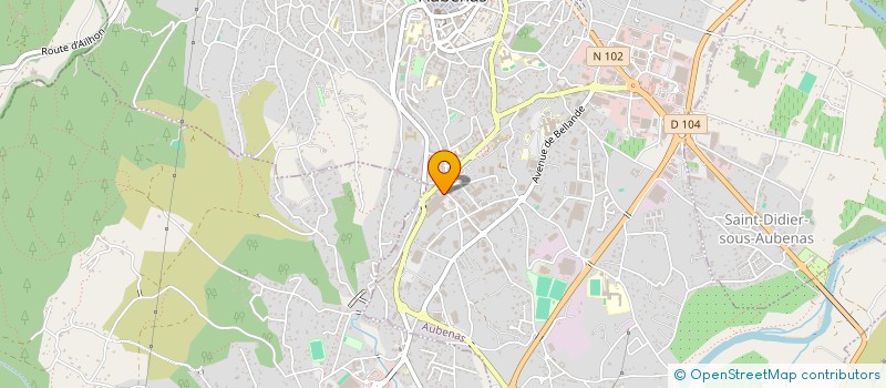 localisation de l'entreprise SARL VINS ET SAVEURS à AUBENAS