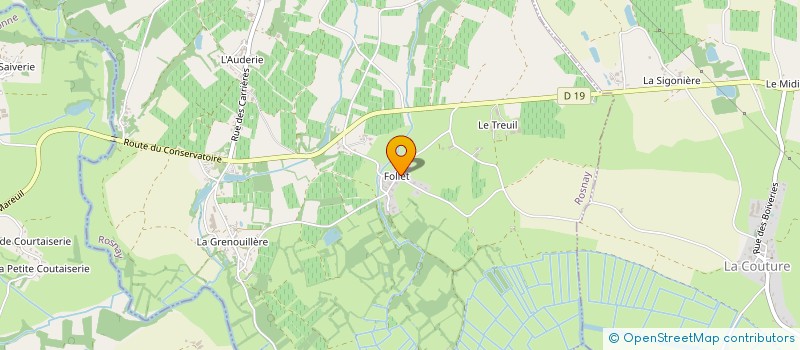 localisation de l'entreprise SARL VINS ET SAVEURS DU TERROIR  ROSNAY