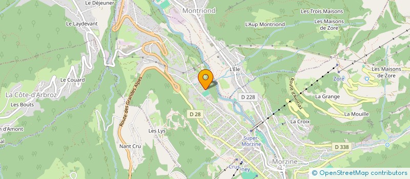 localisation de l'entreprise SARL VIOLAINE BONDAZ à MORZINE