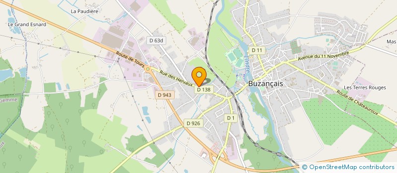 localisation de l'entreprise SARL VIOVI CHARPENTE COUVERTURE à BUZANCAIS